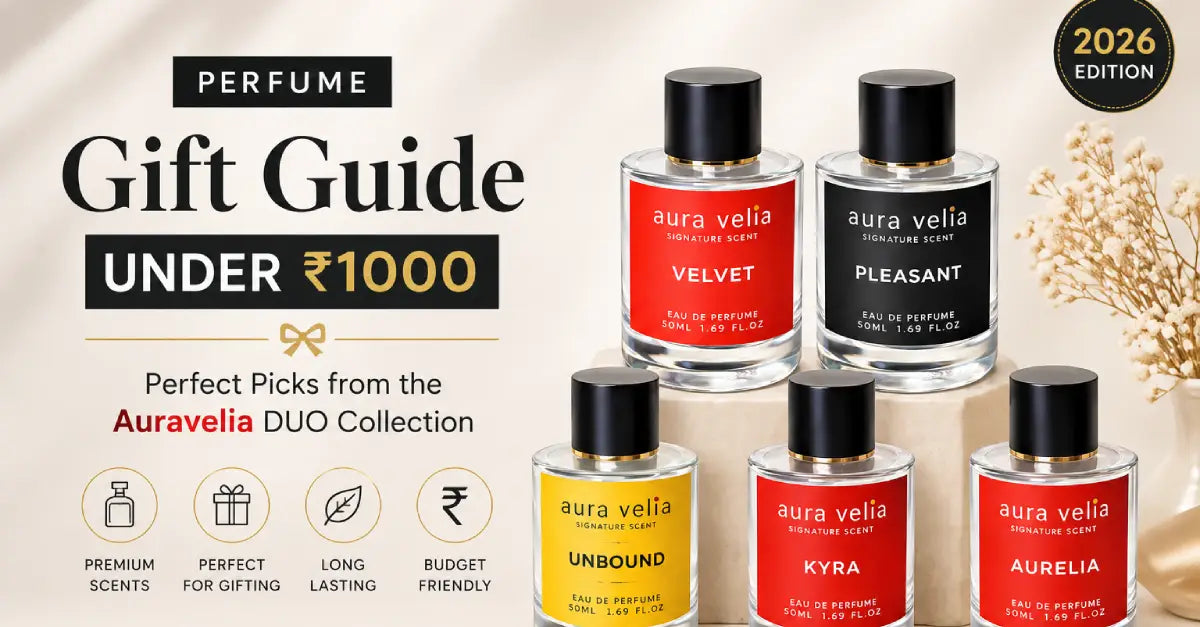 Perfume Gift Guide Under ₹1000 (2026) – Perfect Picks from Auravelia DUO Collection