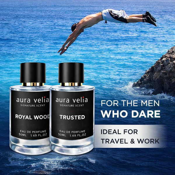 Royal Wood × Trusted – Oud & Leather Luxury Perfume Duo
