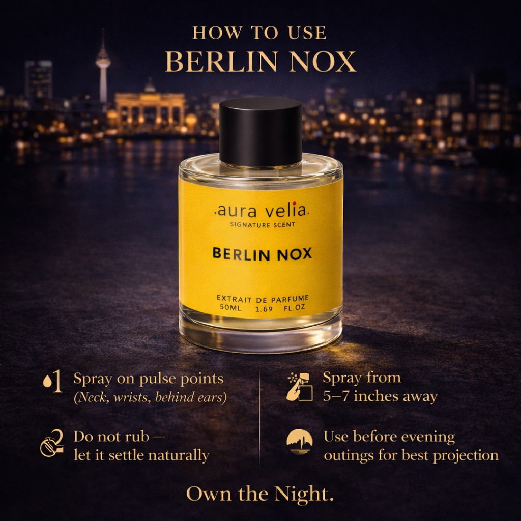 BERLIN NOX - Extrait De Perfume by Aura Velila with 40% Concentration 50 ML - Aura Velia