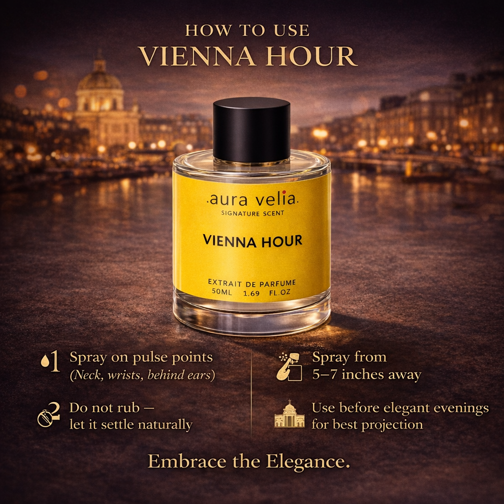 VIENNA HOUR - Extrait De Perfume by Aura Velila with 40% Concentration 50 ML - Aura Velia
