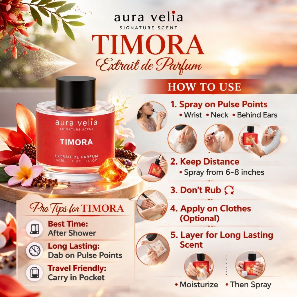 TIMORA - Extrait De Perfume by Aura Velila with 40% Concentration 50 ML - Aura Velia